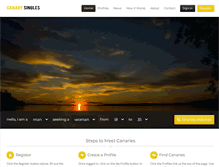 Tablet Screenshot of canarysingles.com